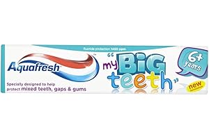 Aquafresh Big Kids Fresh Mint Toothpaste 3-pack,50ml Each