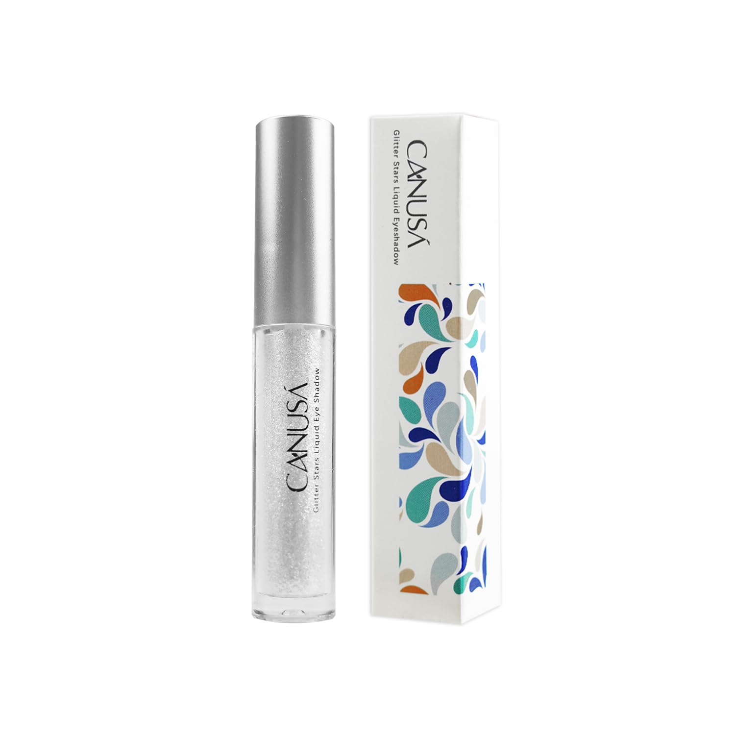 Canusa Liquid Glitter Eyeshadow & glitter eyeshadow that shimmers like shattered glass in every angle /2g/0.07 Fl Oz (Silver / 03)