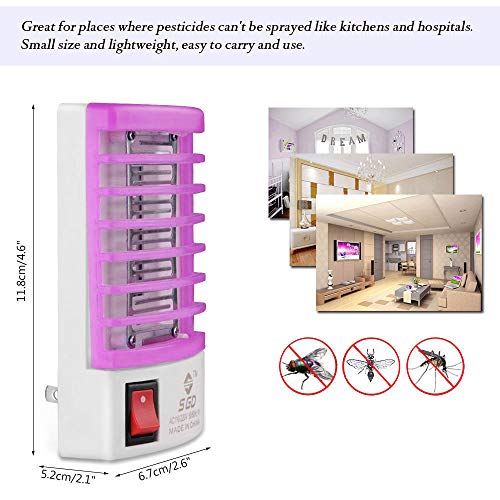 Fxbar LED Socket Electric Mosquito Fly Bug Insect Trap Killer Zapper Night Lamp Lights
