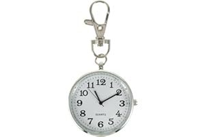 iplusmile Clip On Pocket Watch - Digital Nursing Watch for Women - Unisex Portable Unisex Keychain Watches for Nurses Doctors Students