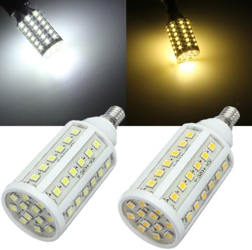 E14 10W SMD 5050 White/Warm White 60 LED Corn Light Bulb AC 220V.