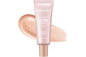 BANGFENG Natural Glow Illuminator Glotion - Glowing, Moisturizing, Lightweight Base, Multi-Purpose - Hydrating & Illuminating Makeup Highlighter for Radiant, Sun-Kissed Look (#2 Light, 1.35 Fl Oz (Pack of 1))