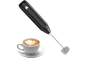 Rechargeable Milk Frother | Automatic 3-Speed Mixer Wand - Milk Frother Handheld Rechargeable,for Drink Coffee Latte Protein 