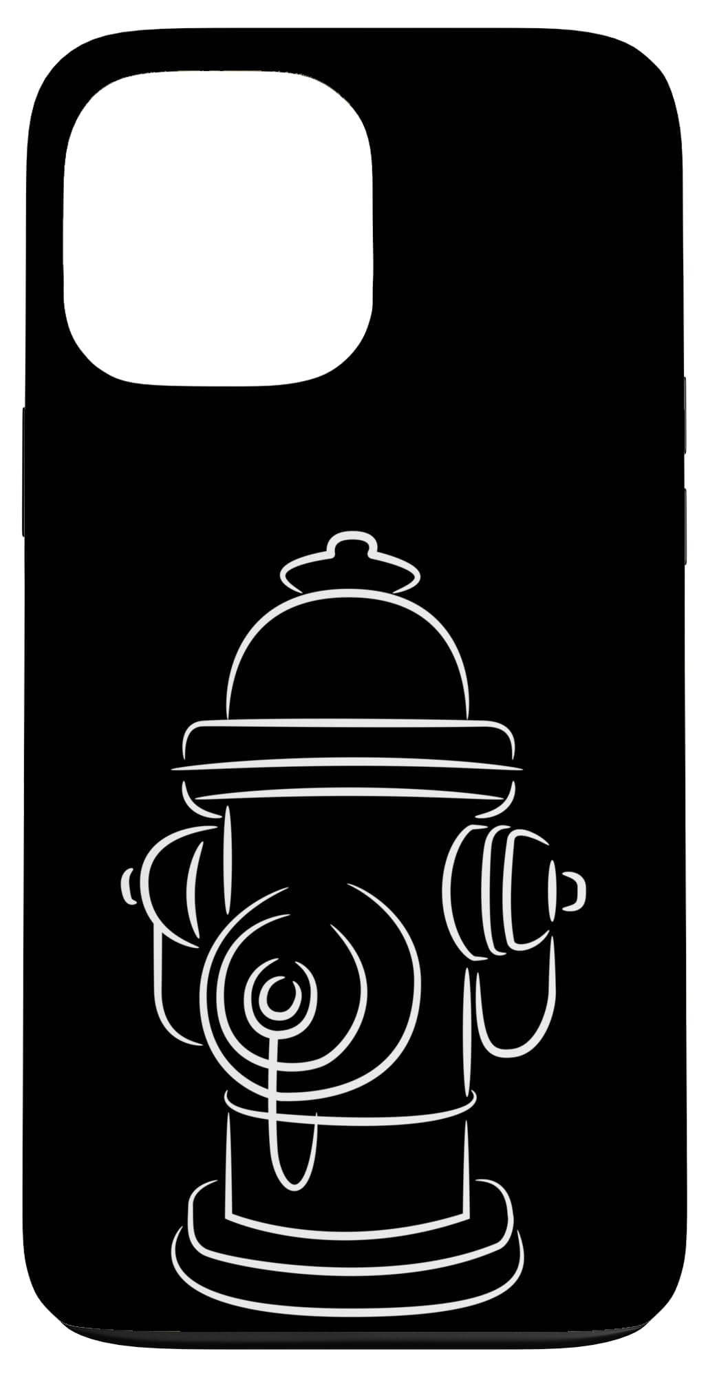 Fire Hydrant Drawing Volunteer Firefighter Fire Department Case for iPhone 13 Pro Max