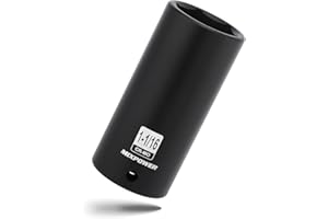 MIXPOWER 1/2" Drive Deep Impact Socket, CR-MO, 1-1/16", 6 Point, Radius Corner Design, Axle Nut Impact Grade Socket for Easy Removal
