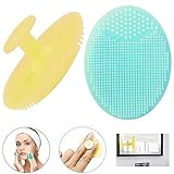 Silicone Face Scrubber Exfoliator Facial Cleansing Pads Precision Pore Cleansing Pad Acne Blackheads Removing Face Brush Baby Shower Tool Brushes
