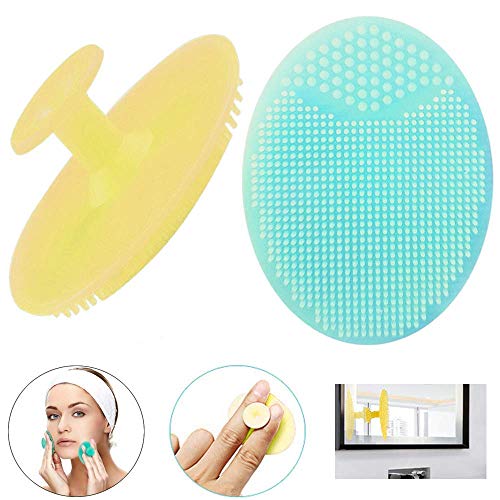 Silicone Face Scrubber Exfoliator Facial Cleansing Pads Precision Pore Cleansing Pad Acne Blackheads Removing Face Brush Baby Shower Tool Brushes