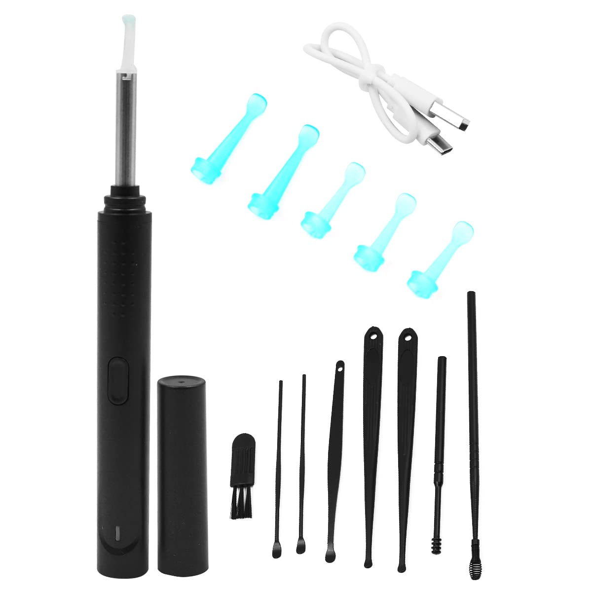 VOANZO Ear Cleaner with Camera 1080P FHD Smart Ear Wax Remover Ear Camera and Wax Remover Compatible with iPhone iPad Android