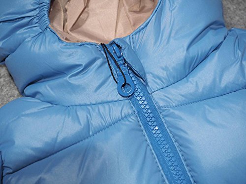 PHOTNO Winter Snowsuit baby outwear newborn boy girl outwear Warm coat jacket Toddler (1-5Y) (3T (100), Sky blue) - Thumbnail 6