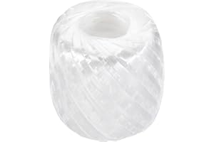 MECCANIXITY 443ft Polyester Nylon Plastic Rope Twine, 30mm/1.2 Inch Household Packing Bundled for Gardening Craft Carrying, W