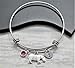 Hippo Bangle Bracelet - Themed Jewelry Gifts For Hippo Lovers, Kids, Women - Personalized Hippopotamus Charm Bracelet - Fast Shipping