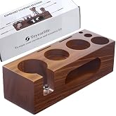 Teyearlife espresso tamping station called Coffee Tamper Station Fit 51 to 54mm Espresso Accessories The tamper holder Or organizer station Adjustable Portafilters Stand Height (7 IN 1)