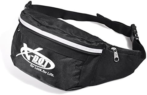 Water Resistant Fanny Pack, Multiple Travel Waist Bag,Sports Bum Bag ,Adjustable Belt for Outdoors Workout,Traveling Casual,Running,Hiking Fitness,Cycling,iPhone 7/6S Plus (Black)