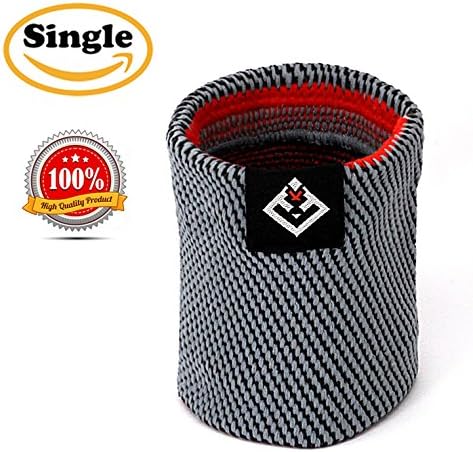 GATEWELL Light Series Elite Knitted Enwrap Wristbands (1 per package) Compression For Sports, Arthritis, Carpal tunnel DARKGRAY - XL