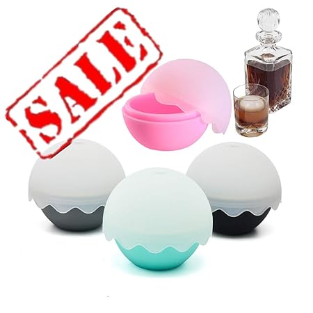 Juego para hacer bolas de hielo, molde de hielo de esfera de 2.05 ...