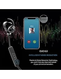 Sweatproof Deportes auriculares Bluetooth mejor Wireless Auriculares impermeables auriculares estéreo HD 10 horas de tiempo de juego de larga duración cancelación de ruido auriculares