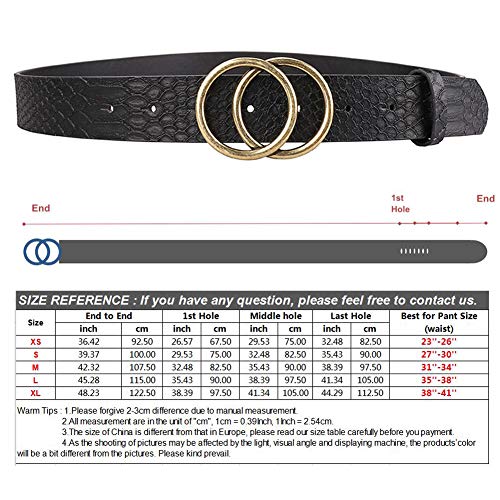 Earnda Women's Leather Belt Fashion Soft Faux Leather Waist Belts For Jeans Dress - Image 7