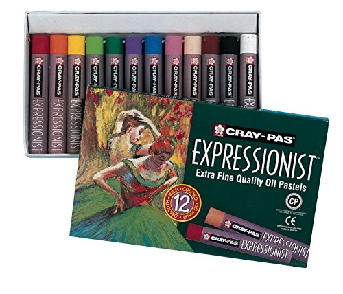 Sakura xlp12 12-piece cray-pas expressionist assorted color oil p…