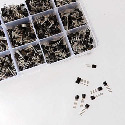 MCIGICM 675-Piece 15 Values 2N2222-S9018 NPN PNP Power General Purpose Transistors Assortment Kit
