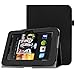 HOTCOOL Case For Kindle Fire HD 7 2012 Tablet - Slim Folding Stand Smart Cover For Amazon Kindle Fire HD 7 (Previous 2nd Generation 2012), Black