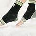 Protle Foot Socks Ankle Brace Compression Support Sleeve with Silicone Gel (Green-Small)