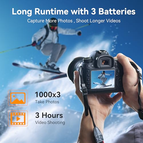 ENEGON NP-BX1 Battery Pack 3 and 3-Channel Charger for Sony NP-BX1 M8, ZV-1, ZV-1 II, Cyber-Shot DSC-HX80, HX90V, HX95, HX99, RX1, RX1R II, RX100 (II/III/IV/VA/VI/VII), FDR-X) 3000, HDR-AS500