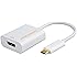 CableCreation Gold USB 3.1 Type C (USB-C) to HDMI Adapter (DP Alt Mode) for Apple The New Macbook/ Chromebook Pixel/Dell XPS 13/Yoga 900/Asus Zen AIO/Lumia 950/950XL,White