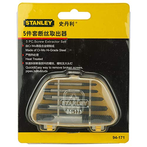 STANLEY 94-171 5 Pc. Screw Extractor Set