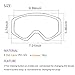 Benice Snow Skate Ski Goggles Ski Eyewear with Mirror coating Anti-Fog and UV 400 Protection Lens - 2 Sizes for Adults and Juniors
