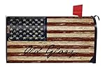 Old Glory Patriotic Magnetic Mailbox Cover American Flag Rustic Briarwood Lane