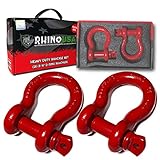 Rhino USA D Ring Shackle (2 Pack) 41,850lb Break Strength - 3/4