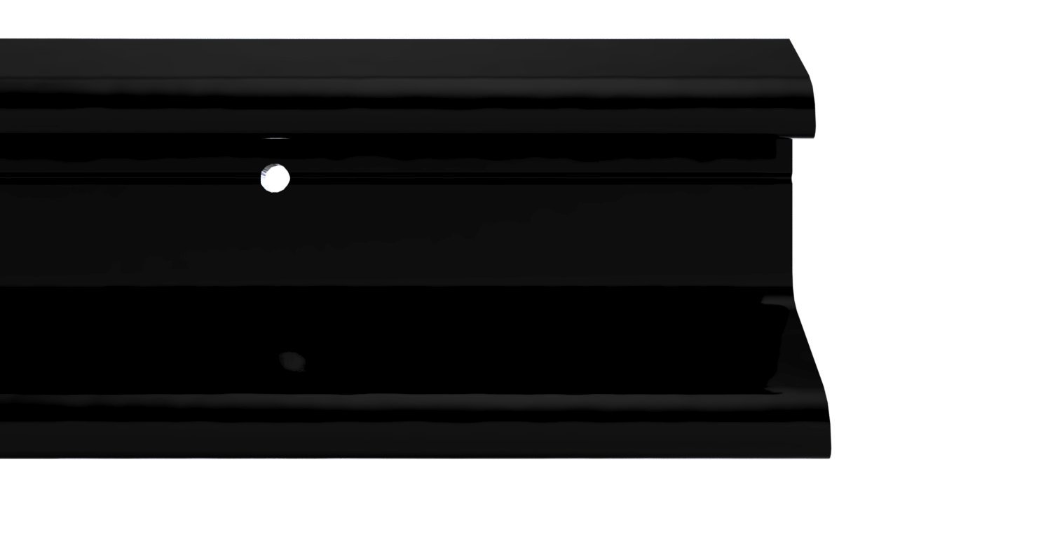 STORMGUARD 07SR1630914BL Double Fin Rain Deflector Weather Bar Black, 914mm (3'0") — image 1