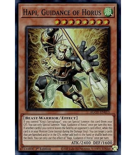 Amazon.com: Hapi, Guidance of Horus - AGOV-EN013 - Super Rare
