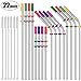 Stainless Steel Straws Reusable Drinking Straws 50 Pack Drinking Straws Ecofriendly 10.5 Inch Long Metal Straws