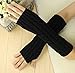 World Pride Cable Knit Cotton Slouch Arm Warmer Winter Fingerless Long Gloves