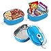 Spill Proof Dog Cat Travel Bowl Portable 304 Stainless Steel Multiple Layers Pet Water Food Storage Container with Invisible Handle for Pet Outdoor Traveling Raised Feeding (3 Layer)