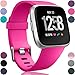 Wepro Replacement Bands Compatible with Fitbit Versa SmartWatch, Versa 2 and Versa Lite SE Sports Watch Band for Women Men, Small, Rose Pink
