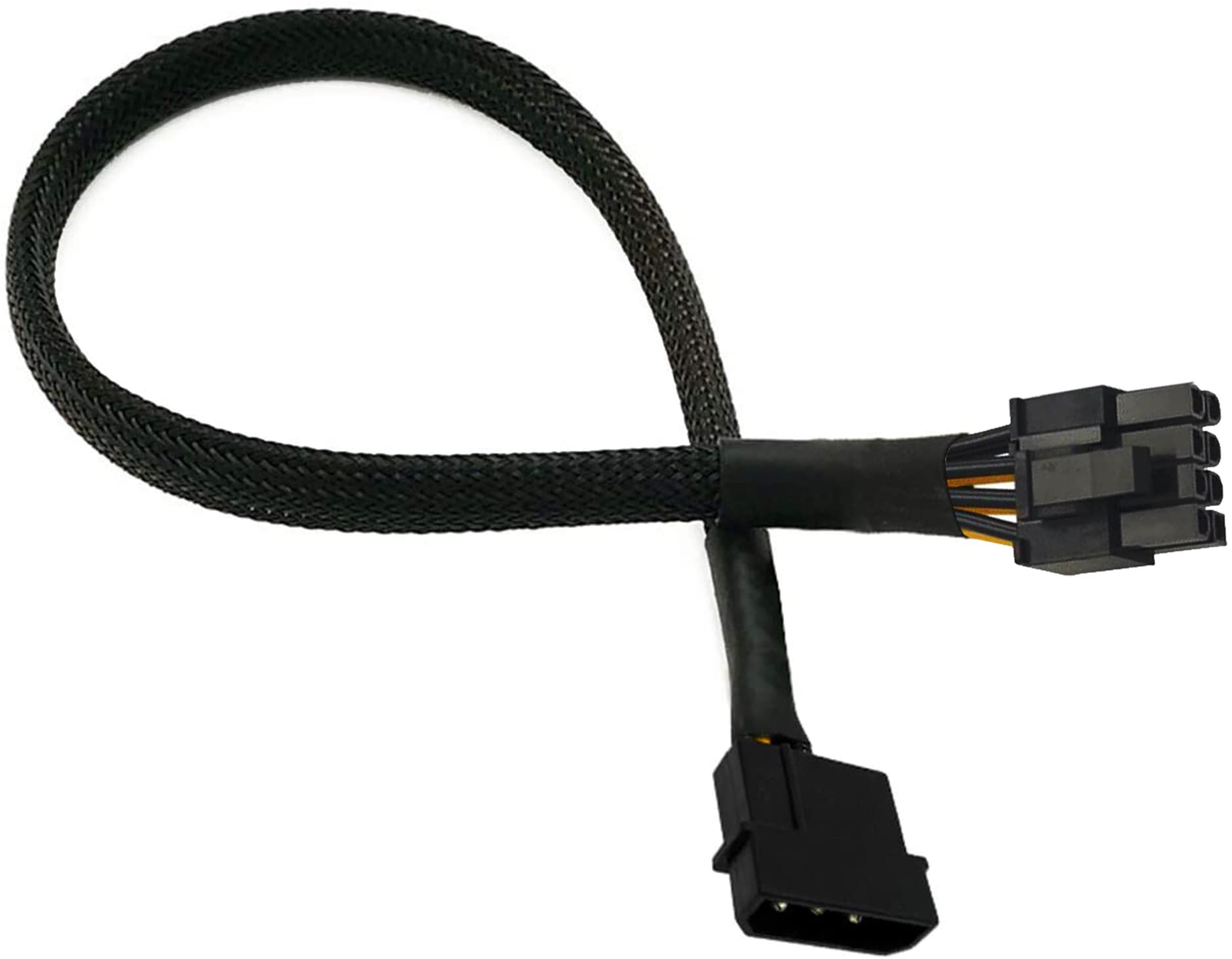 Molex IDE Pin Male to PCIe 8(6+2) Pin Male Converter Adapter - Main Image