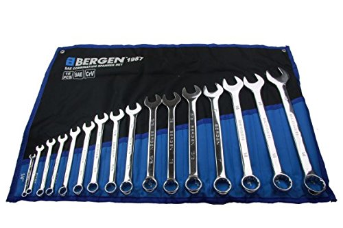 Bergen 16PC SAE Combination Spanner Set 1/4-1 1/4 B1987