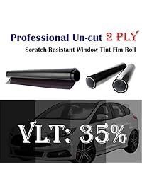 2Ply 1.5 mil Professional Uncut rollo de película de ventana Tint 35  VLT 36" in x 10 'FT pies (36 x 120 inch)