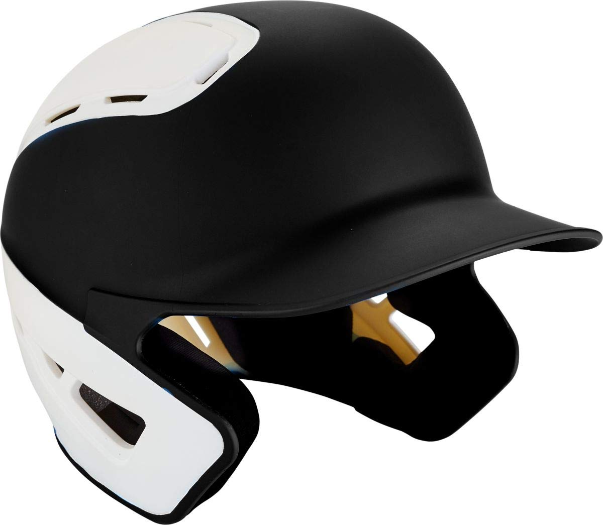 Photo 1 of Mizuno B6 Adult Baseball Batting Helmet, Black-White, Large/X-Large
