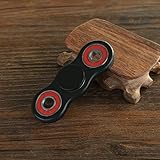 Sunnytech Fidget Spinner Toy EDC Plastic Hand Spinner DIY Puzzels for ADHD Anxiety Autism Boredom HS02-1 Black