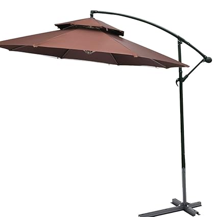 Parasol Hxlq De Jardin En Porte à Faux à Angle Réglable