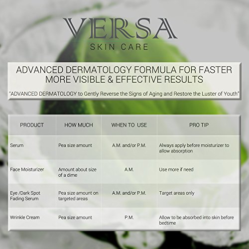 Versa Skin Care Eye Serum - Vitamin C and Hyaluronic Acid Skin