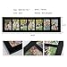 Adeco 7 Openings Black Wood Multi-Angled Wall Hanging College Picture, Made to display Seven 4 x 6 Inches Images Photo Frame, 0.33 foot X 0.5 foot