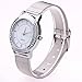 Winhurn Hot Sale Classic Stainless Steel Quartz Women Wrist Watch (Crystal)
