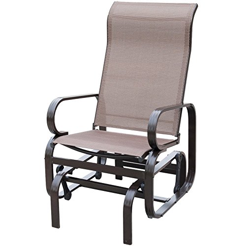 PatioPost Outdoor Porch Glider Patio Swing Rocking Lounge Chair with
