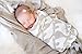 Baby Muslin Swaddle Blanket by Lolly Llama – Single Soft 100% Bamboo Swaddle | Large Baby Swaddles for Quality Baby Comfort & Sleep | Muslin Swaddling and Receiving Blankets (Elephant)