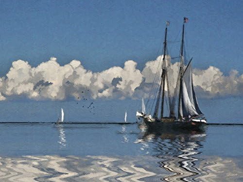 West of The Wind OU-80631 Vineyard Sound Canvas Art