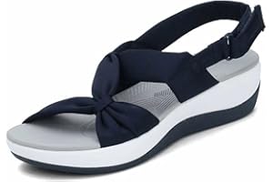 GENERIC Sandals Women Comfortable Orthopedic Arch Support Sandals Cute Dress Ladies Summer Casual Sandals with Back Strap